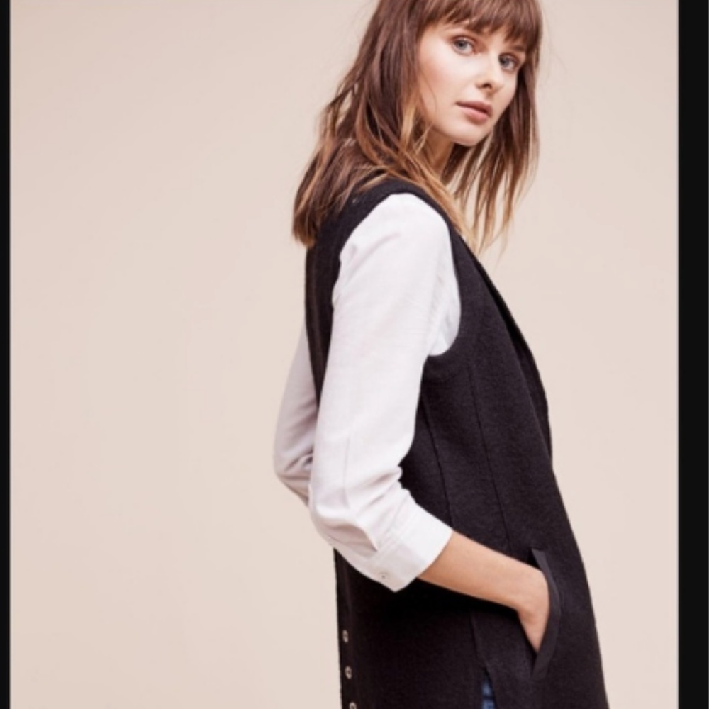Anthropologie Marrakech Black Vest size S - Picture 2 of 8